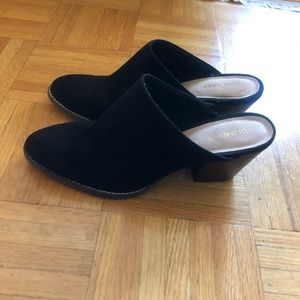 Faux-Suede Mule Bootie